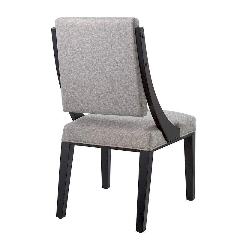 Chaises de salle à manger rembourrées en tissu - Lot de 2