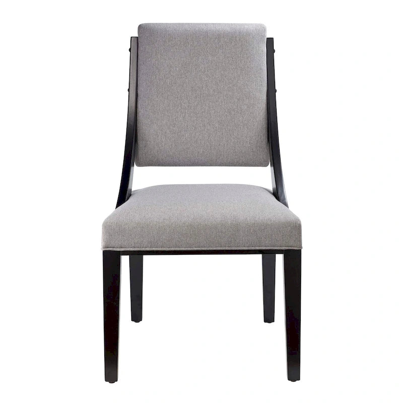 Chaises de salle à manger rembourrées en tissu - Lot de 2
