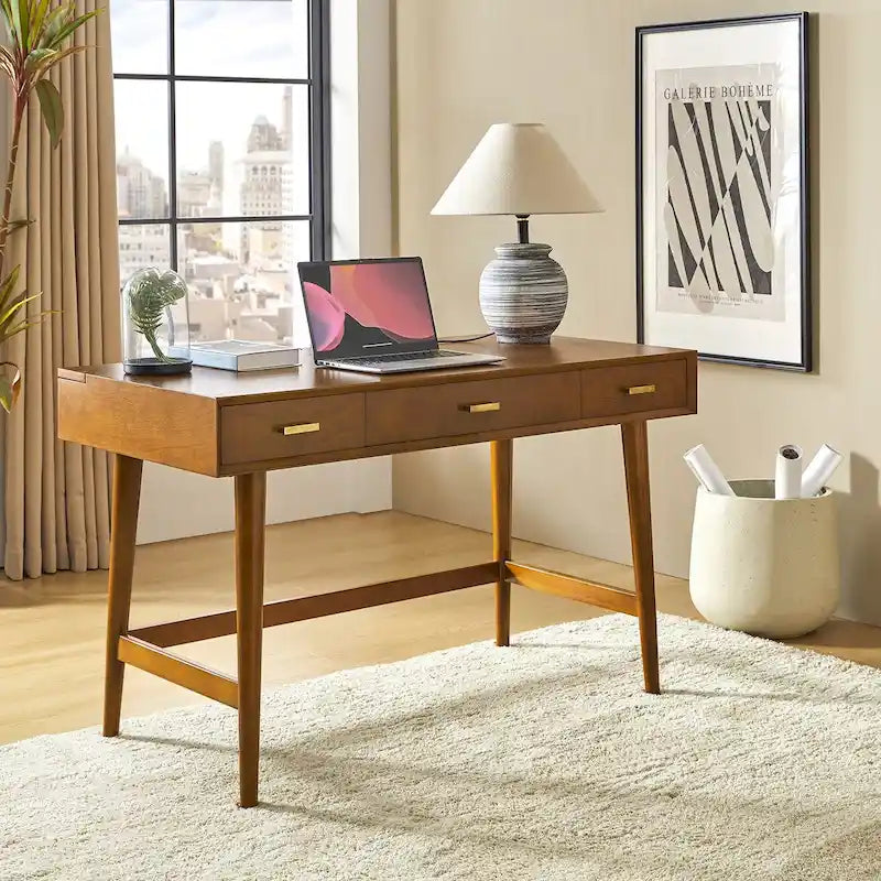 Bureau informatique Mid Century Modern 48 avec USB par