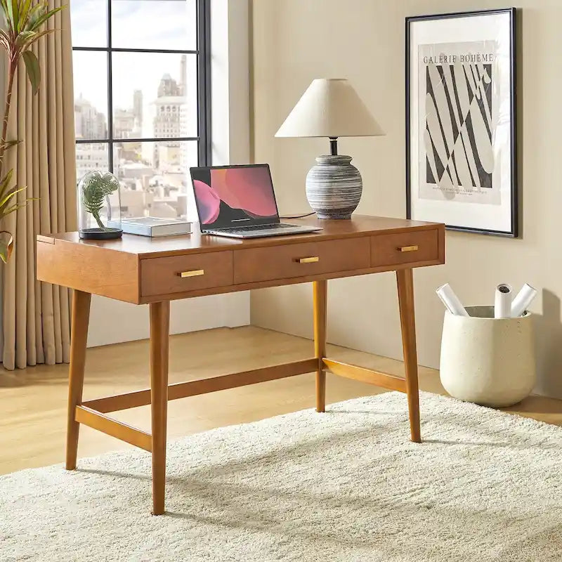 Bureau informatique Mid Century Modern 48 avec USB par