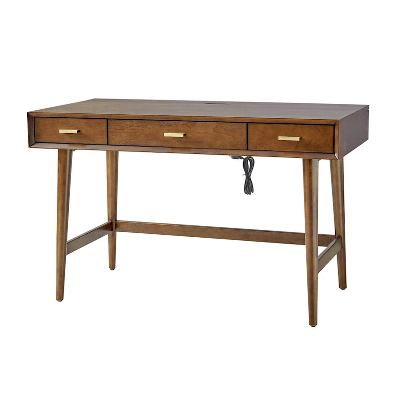 Bureau informatique Mid Century Modern 48 avec USB par